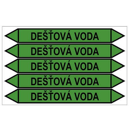 Značení potrubí, dešťová voda